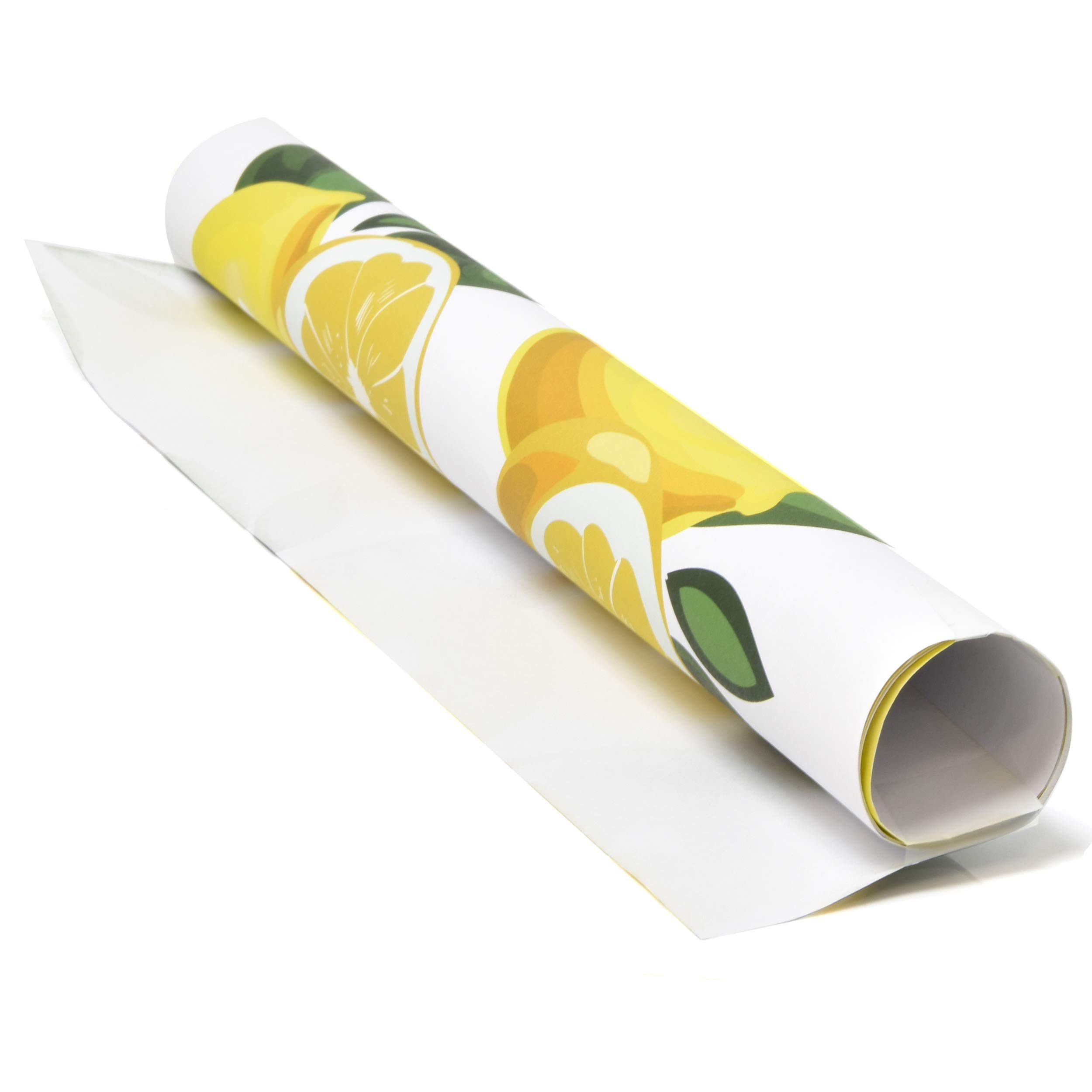 Disposable Lemons Paper Place Mats 50 Pack 11”x 17” Rectangle Summer Yellow Lemon Slices Citrus Fruit Coated Placemat for Spring Tropical Lemonade Green Leaves Floral Table Mat Dinner Party Decor