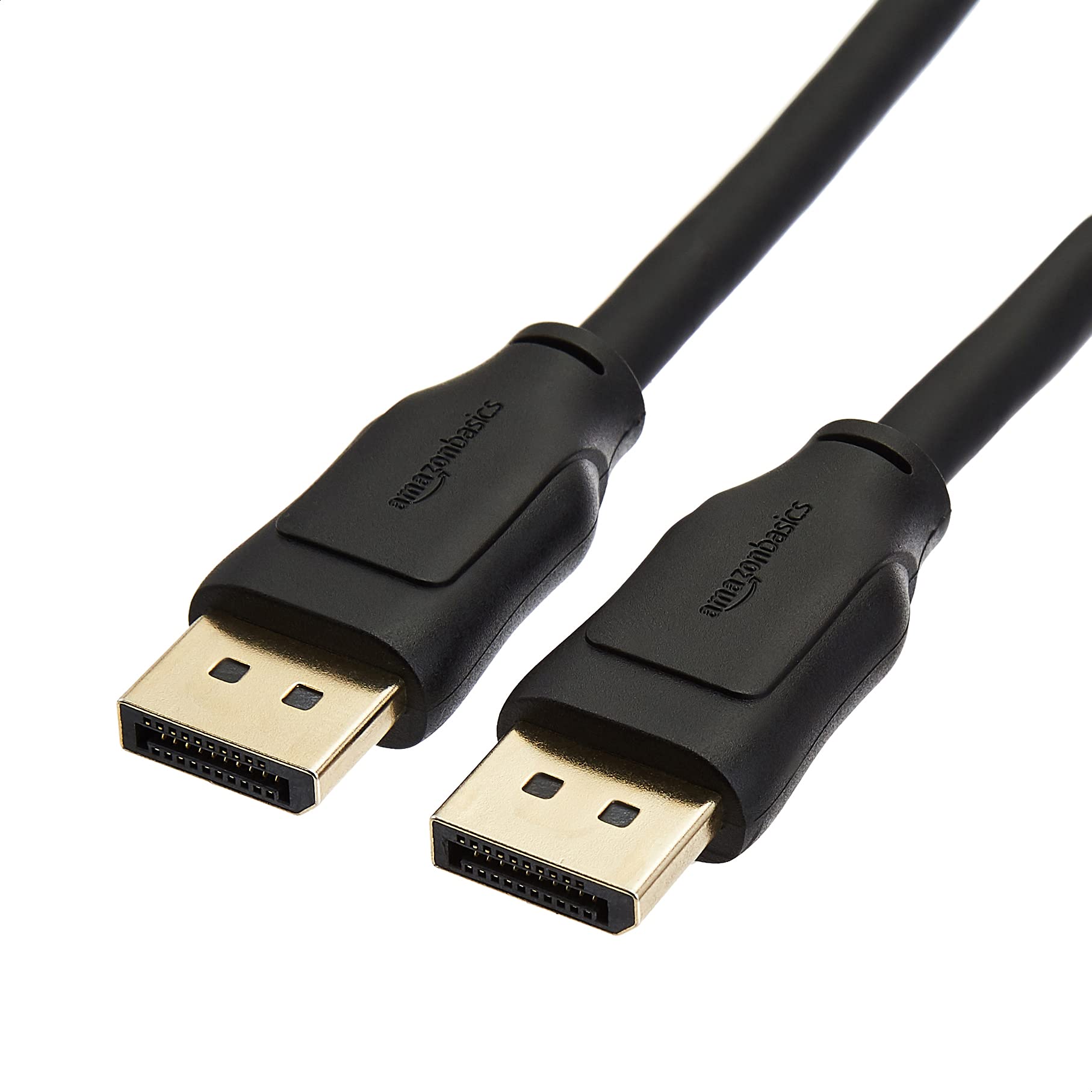 Amazon Basics DisplayPort 1.4 Cable, 32.4Gbps High-Speed, 8K@60Hz, 4K@120Hz, Dynamic HDR and 3D, Gold-Plated Plugs, 10 Foot, Black