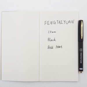 Fengtaiyuan 10P18, Black Gel Ink Rollerball Pens - Comfortable Non-Slip Grip, Black Ink, Bold Point, 1.0mm Quick-Drying Ink, 18-Piece Box (10P18)