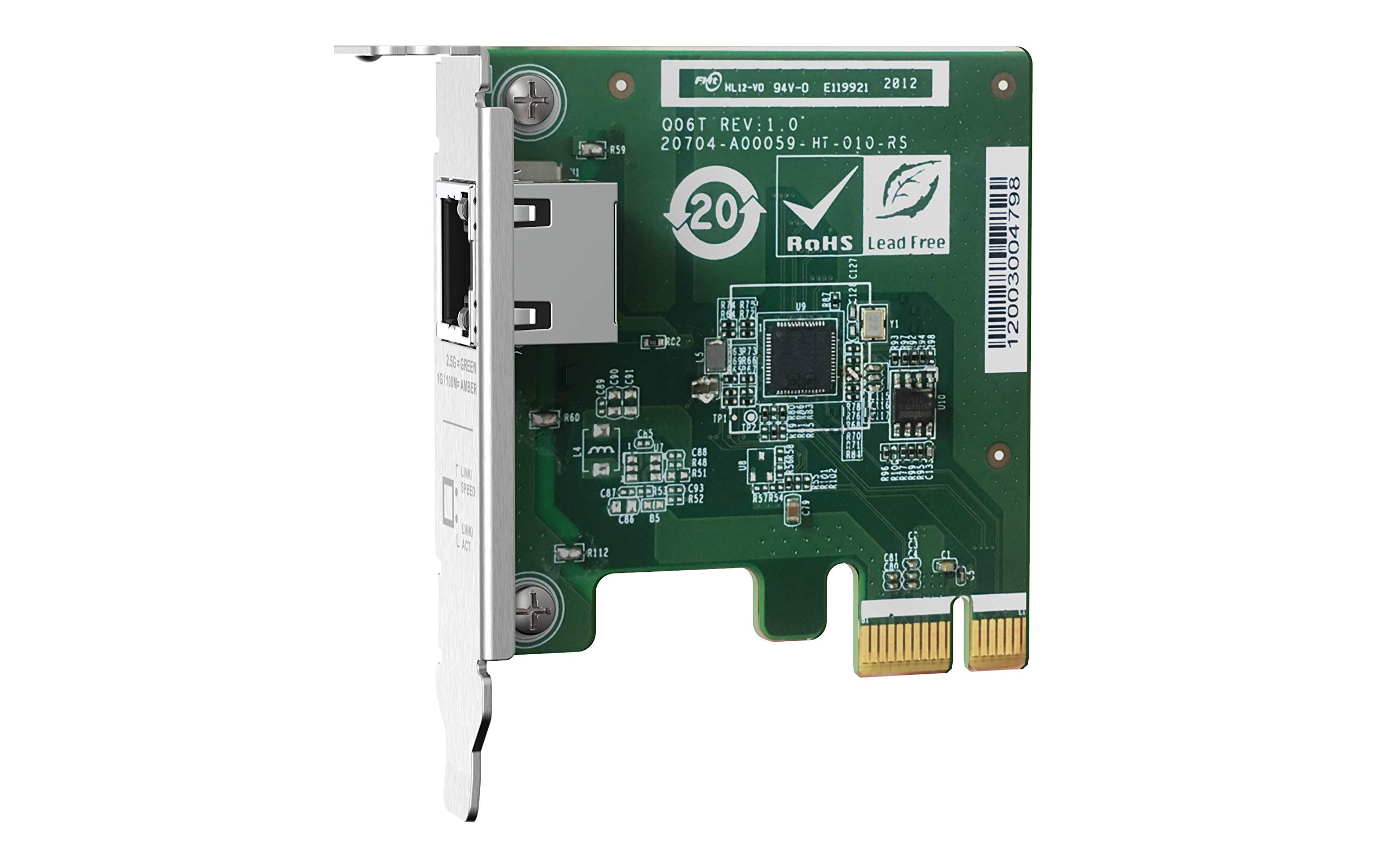 QNAP QXG-2G1T-I225 Single Port 2.5GbE 4-Speed Network Card