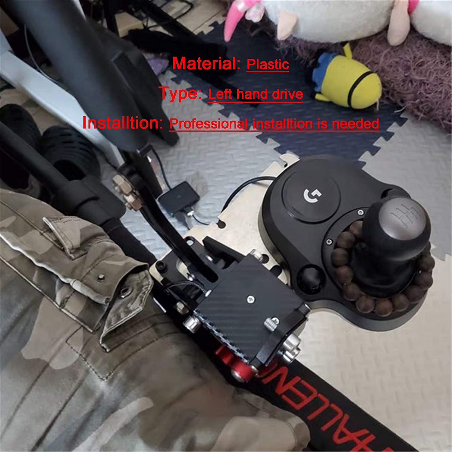 Linzhen Gearshift Shifter Support Mount RHD TH8A Bracket for Playseat Challenge Chair G25 G27 G29 G920 Accessories (Right Hand Drive)