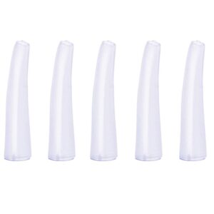 40 pcs clear tweezer point protectors cap tip stopper covers makeup beauty supplies, general size