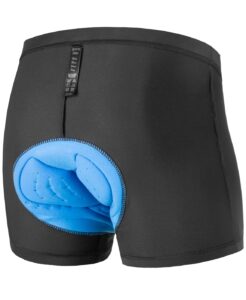 qualidyne men's cycling underwear shorts 4d padded bike bicycle undershorts mtb liner biking underpants black