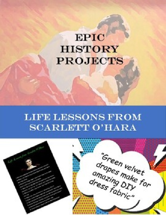 Life Lessons from Scarlett O'Hara (Book Poster for English/Literature Classes)