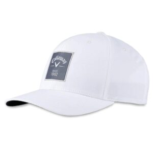 callaway rutherford flexfit snapback hat, one size, white