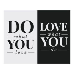 do what you love- inspirational wall art hanging decor pictures for living room, boho wall decor for bedroom, canvas art decor for home, & office, encouragement gift, unframed - 10x8"