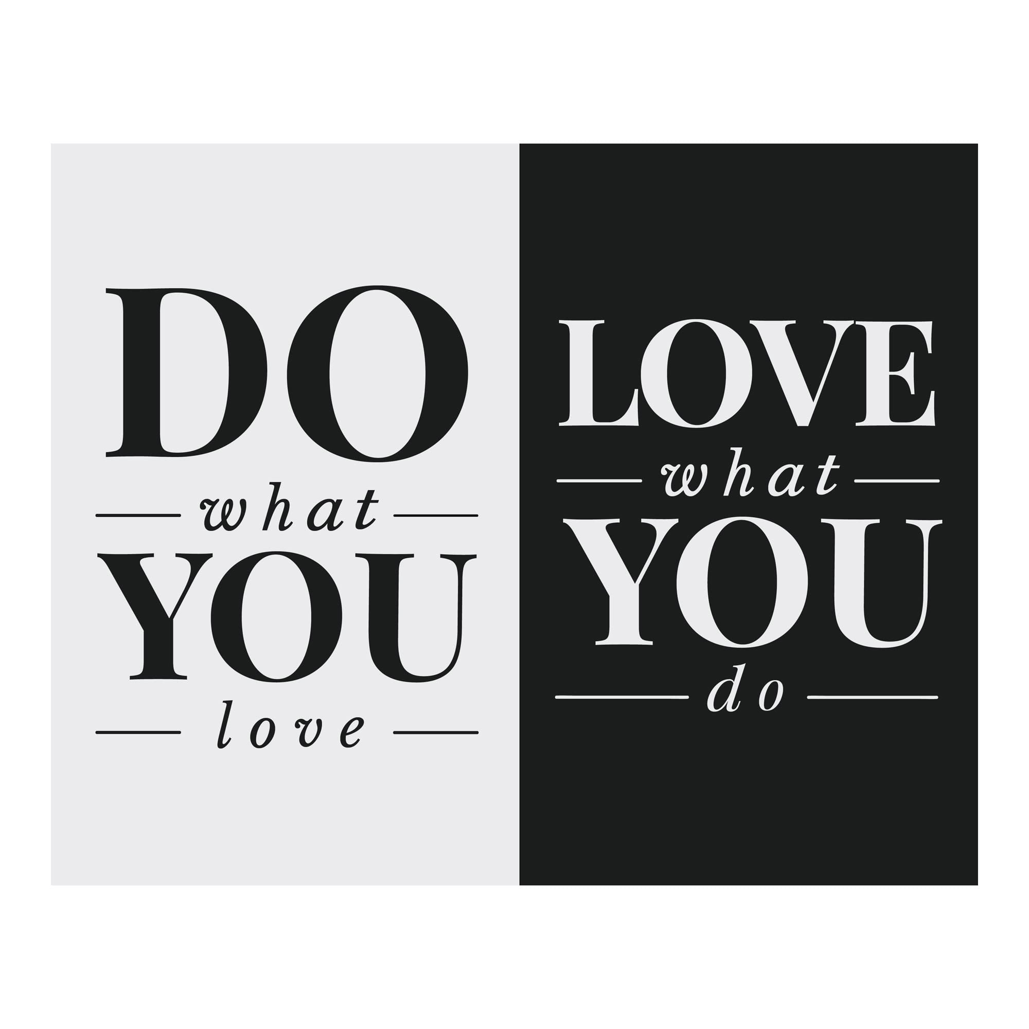 Do What You Love- Inspirational Wall Art Hanging Decor Pictures for Living Room, Boho Wall Decor for Bedroom, Canvas Art Decor for Home, & Office, Encouragement Gift, Unframed - 10x8"