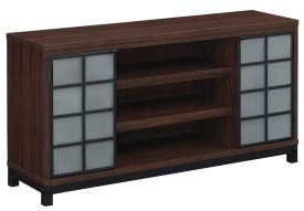 Twin Star Home 55" Uptown Uptown Loft TV Stand for Up to 60" TV - Saw Cut Espresso, TC55-6490-PD01