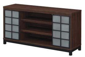 Twin Star Home 55" Uptown Uptown Loft TV Stand for Up to 60" TV - Saw Cut Espresso, TC55-6490-PD01