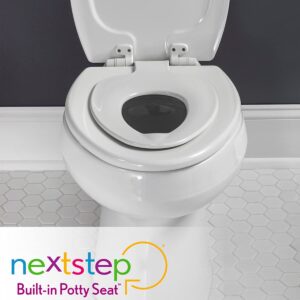 NextStep2 Round Potty Training Toilet Seat with Soft Close & P is for Potty! Sesame Street Lift-the-Flap Book