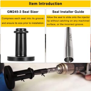 GM245 Fuel Injector Seals Tools Compatible with GM Subaru Replace to #EN-49245, EN-51105 and #18683AA000