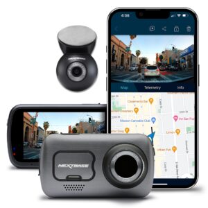 nextbase 622gw front and rear dash cam true 4k 30fps ultra high-definition automatic recording in car camera - wi-fi gps bluetooth alexa enabled - bluetooth - parking mode - night vision