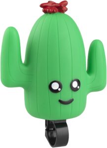 msw bike squeeze bike horn for kids | squeaky soft characters | cool cactus