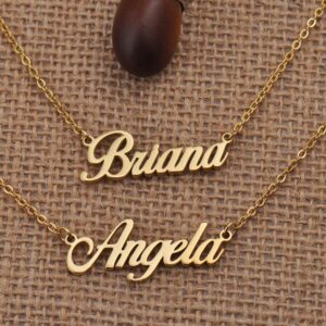 HUAN XUN Personalized Any Name Necklace Charm Pendant Necklace for Mother New Mom Torin