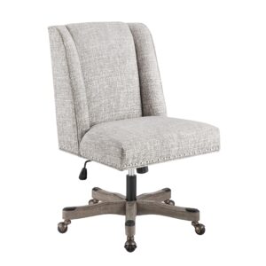 linon silver grey adjustable clayton office chair, aqua