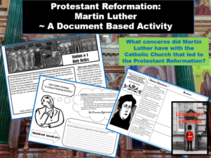 protestant reformation: martin luther | a document based activity | distance learning