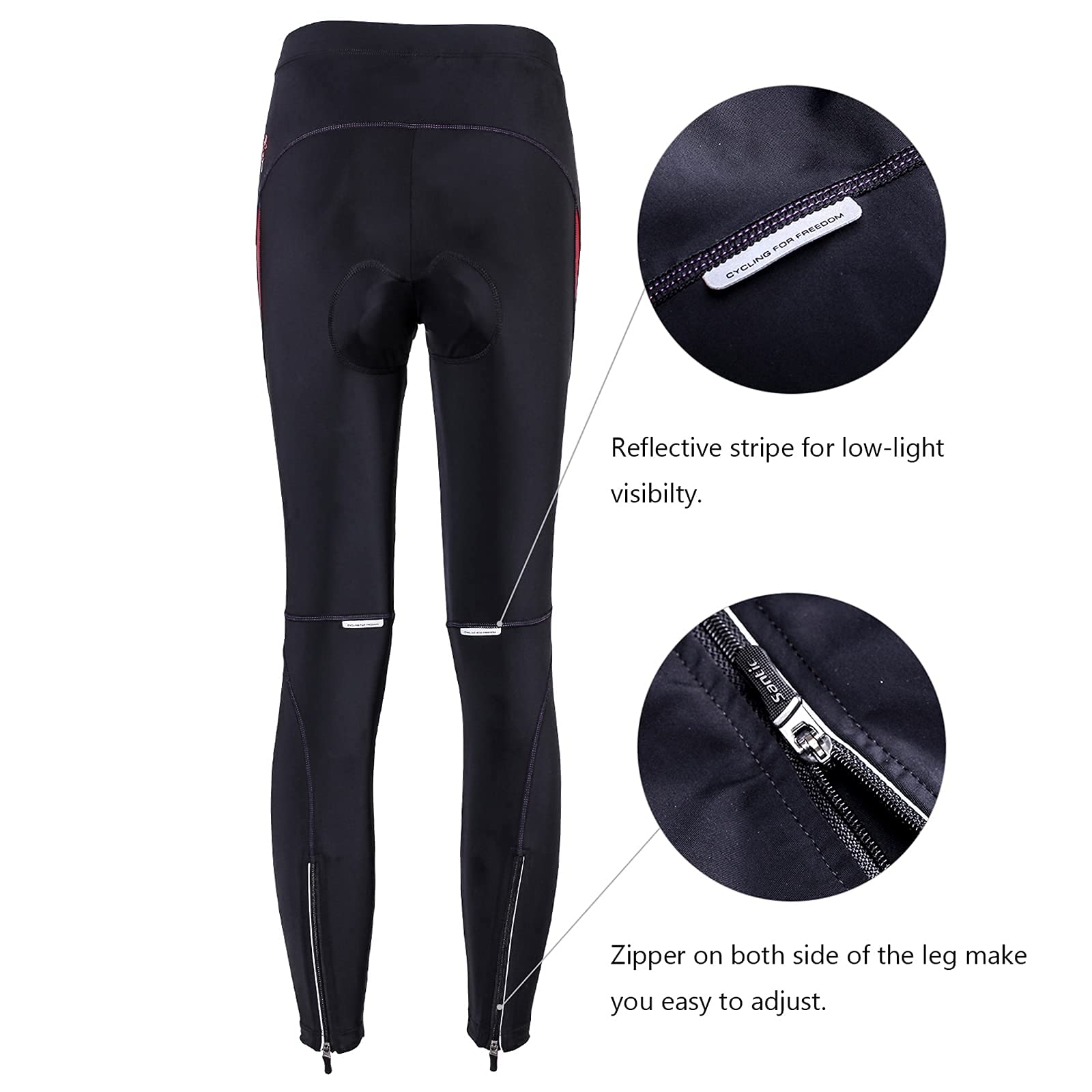 Santic Bike Pants Women's 4D Padded Bike Cycling Tights Biking Capris for Women Long Road Trousers Quick Dry Blue XL Parni