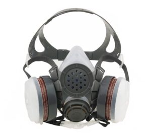 syine safety mask industrial gas spray paint dustproof breathing respirator mask,medium,1 set