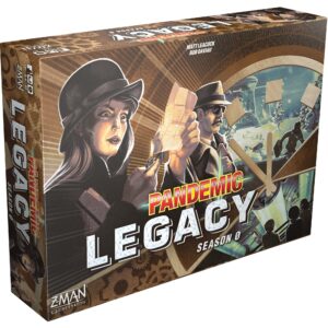 pandemic legacy season 0 board game | board game for adults and family | cooperative board game | ages 14+ | 2 to 4 players | average playtime 60 minutes | made by z-man games