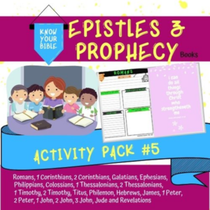 know your bible activity pack #6: epistles & prophecy