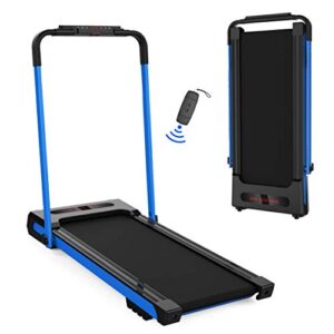 fyc foldable treadmills for home electric treadmill running machine for exercise walking sport fitness workout light built-in 3 modes & 12 programs with pad & mobile phone holder, free installation