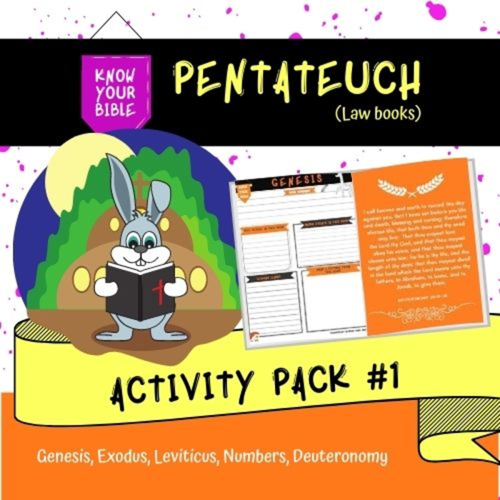 Know your Bible Activity Pack #1: Pentateuch (Law Books)