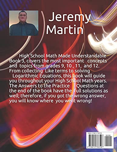 High School Math Made Understandable Book 3: Math 9, 10, 11, and 12