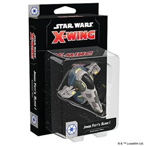 star wars x-wing 2nd edition miniatures game jango fett's slave i expansion pack - strategy game for adults and kids, ages 14+, 2 players, 45 minute playtime, made by atomic mass games