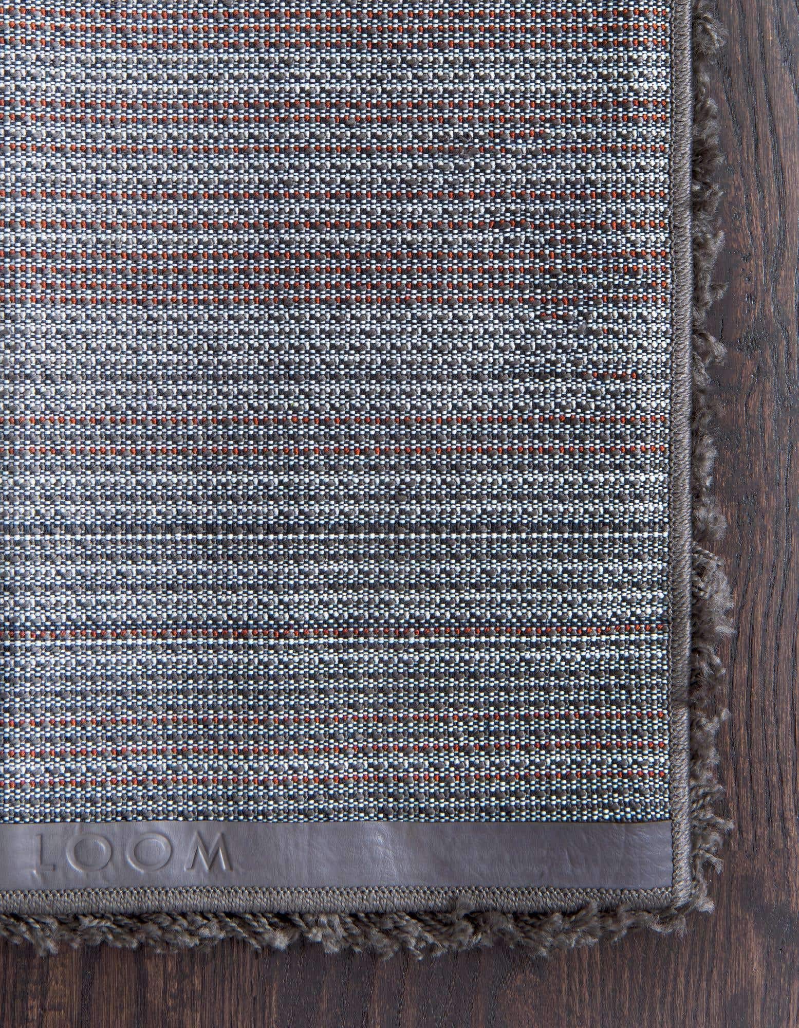 Unique Loom Solid Shag Collection Area Rug (10' x 13' 11" Rectangle, Graphite Gray)