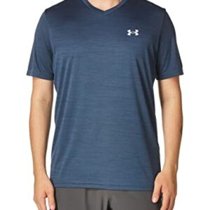 Under Armour Mens V-Neck Tech 2.0 Short Sleeve T-Shirt (Academy(408), S)