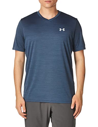 Under Armour Mens V-Neck Tech 2.0 Short Sleeve T-Shirt (Academy(408), S)