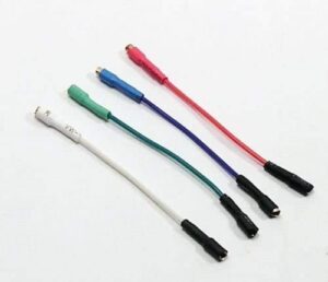 new 4 colored leads for turntable cartridge headshell turntable wires connectors