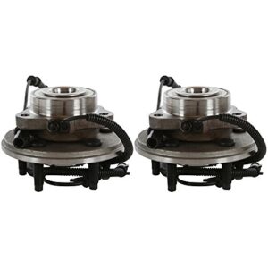 autoshack front wheel hub bearing pair of 2 driver and passenger side replacement for 2006-2010 ford explorer 2007-2010 explorer sport trac 2006-2010 mercury mountaineer 4wd awd rwd 5-lug hb615080pr