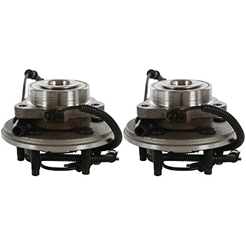 AutoShack Front Wheel Hub Bearing Pair of 2 Driver and Passenger Side Replacement for 2006-2010 Ford Explorer 2007-2010 Explorer Sport Trac 2006-2010 Mercury Mountaineer 4WD AWD RWD 5-Lug HB615080PR