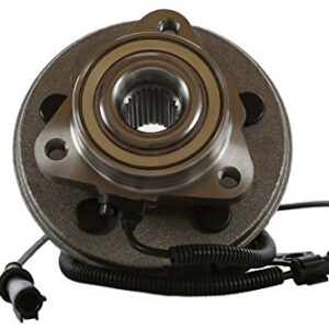 AutoShack Front Wheel Hub Bearing Pair of 2 Driver and Passenger Side Replacement for 2006-2010 Ford Explorer 2007-2010 Explorer Sport Trac 2006-2010 Mercury Mountaineer 4WD AWD RWD 5-Lug HB615080PR