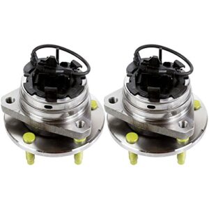 autoshack front wheel hub bearing pair of 2 driver and passenger side replacement for 2004-2012 chevrolet malibu 2008-2010 hhr cobalt 2005-2010 pontiac g6 2007-2009 saturn aura v6 fwd 5-lug hb613216pr