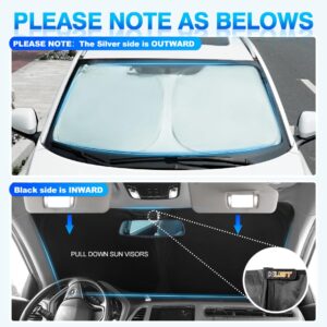 KUST Windshield Sun Shade for 2013 2014 2015 2016 2017 2018 2019 Ford Escape Sunshade Foldable Window Sun Visor Protector Blocks UV Rays Keep Your Car Cooler