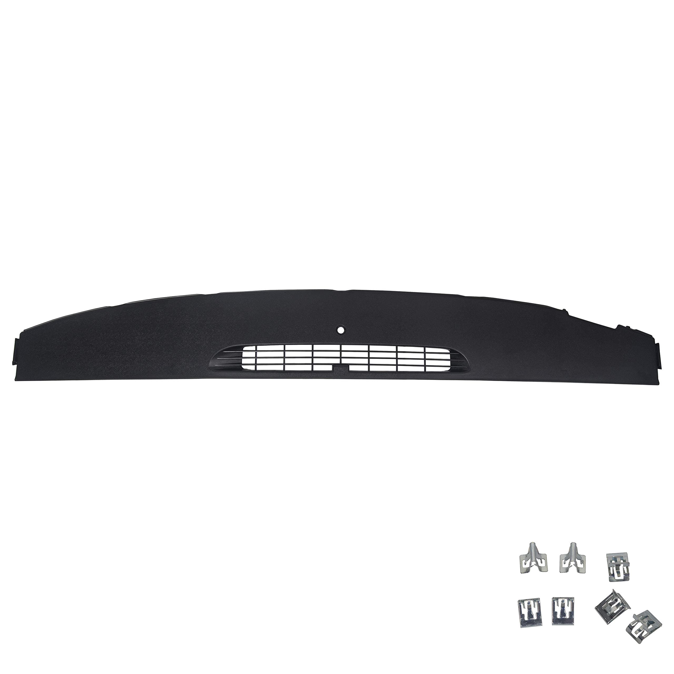 ECOTRIC Molded Front Dash Compatible with 2007-2013 Cadillac Escalade, Avalanche/Silverado/Suburban/Tahoe, GMC Sierra/Yukon Replace for 23224733 Defrost Vent Grille Cover Black