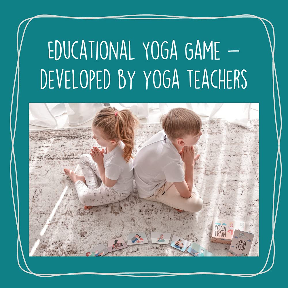 YOGi FUN - Yoga Train Game, Mindfulness Cards for Kids and Adults, Fun Game, Family Yoga Game