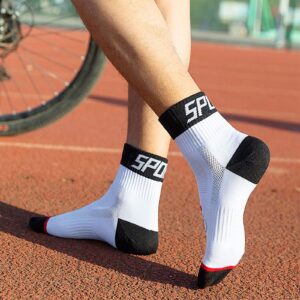 Ultrafun 10Pack Sports Cycling Socks Colorful Anti Smell Ankle Running Athletic Socks (5Pack, X-Large)