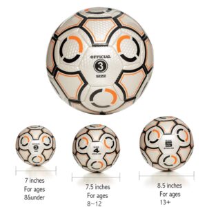 Soccer Balls Sports Ball Lightweight Training Leisure Size3, Size 4 Size 5 for Kids Youth and Adult Soccer Balls Outdoor Toys Gifts