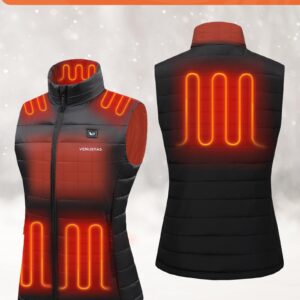 Venustas Women's Heated Vest with Battery Pack 7.4V, Lightweight Heated Coat for Women