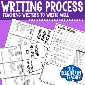 writing process & trait posters interactive notebook