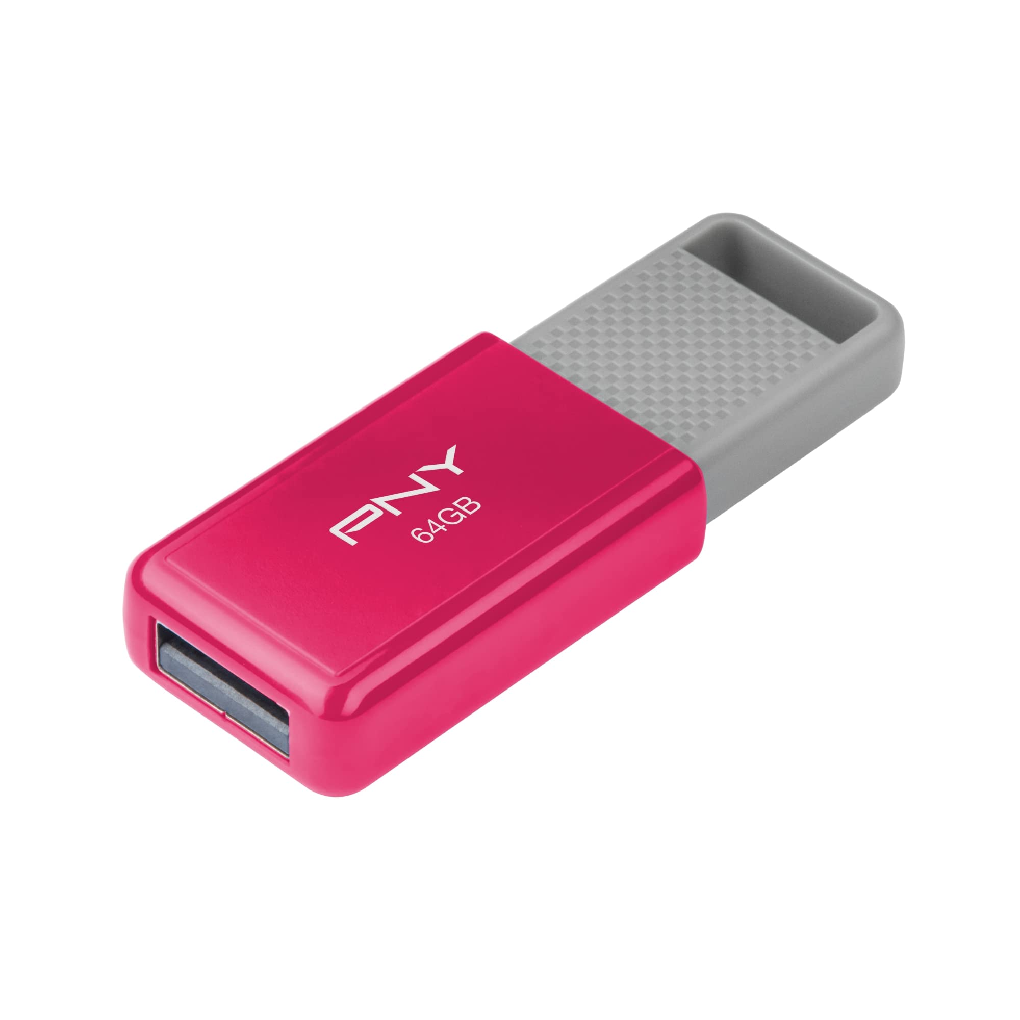 PNY USB 2.0 Flash Drive, 64GB, Assorted