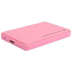 sugoyi high-speed usb 3.0 interface hard drive external case, hdd box, abs material 5gb/ps ultra-thin for windows7/xp/vista 2.5-inch hard drives(pink)