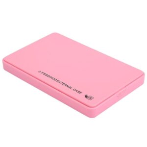 Sugoyi High-Speed USB 3.0 Interface Hard Drive External Case, HDD Box, ABS Material 5GB/ps Ultra-Thin for WINDOWS7/XP/Vista 2.5-Inch Hard Drives(Pink)