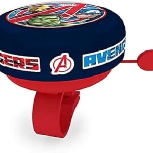 Seven Polska Boys Avengers Bicycle Bell, Blue, Size Diameter/Height Approx. 55 x 35 mm