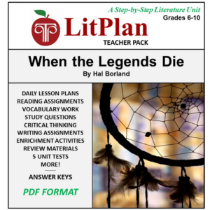 homeschool and online learning novel study guide for when the legends die