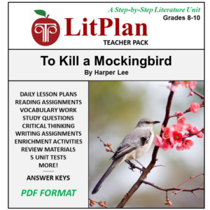 homeschool and online learning novel study guide for to kill a mockingbird