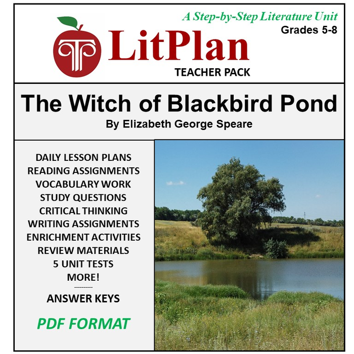 Homeschool and Online Learning Novel Study Guide for The Witch of Blackbird Pond